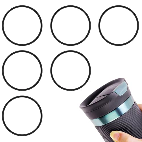 Replacement Silicone Gaskets for Contigo Snapseal Byron Mugs - 6 Pcs