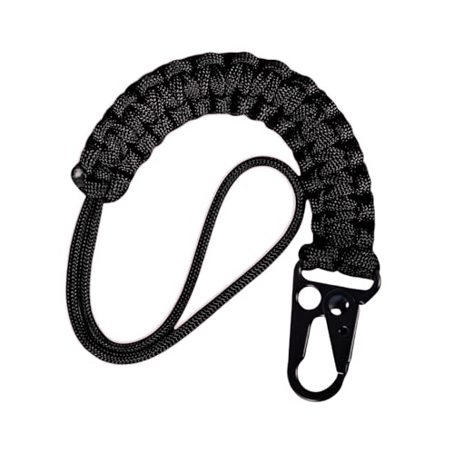 Tactical Paracord Keychain - 550 Survival Cord with Carabiner Clip