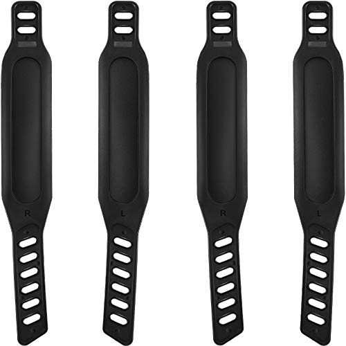 2 Pairs Stationary Bike Pedal Straps, Universal Fit, 1.7 x 12 in