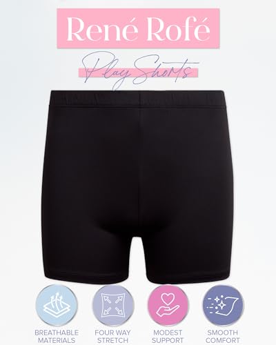 Girls Athletic Bike Shorts 2 Pack - Soft Stretch - Black/Black - 7-8