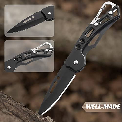 Small EDC Folding Pocket Knife - Stainless Steel Keychain Box Cutter