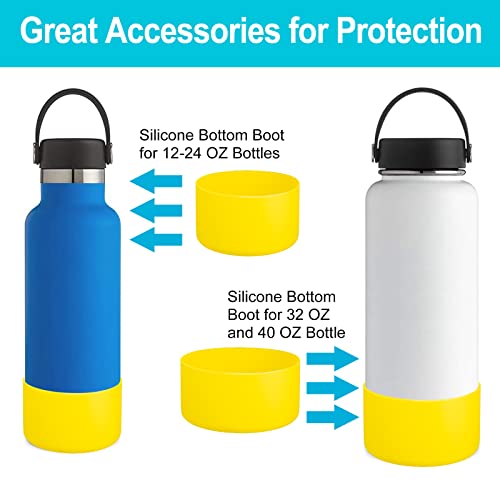 Hydro Flask 32 oz & 40 oz Water Bottle Silicone Bottom Boot Cover Sunflower Style
