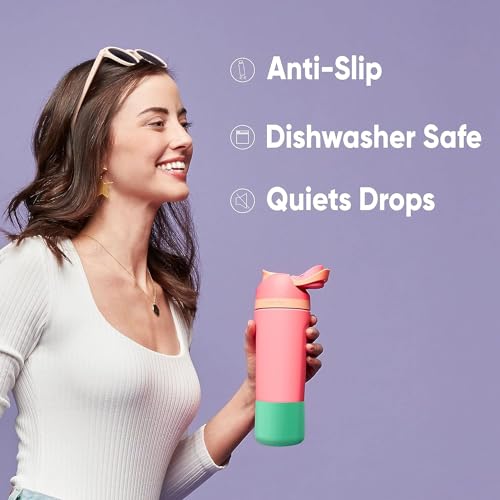 Silicone Boot Sleeve for 40 Oz Stainless Steel Water Bottles - Black