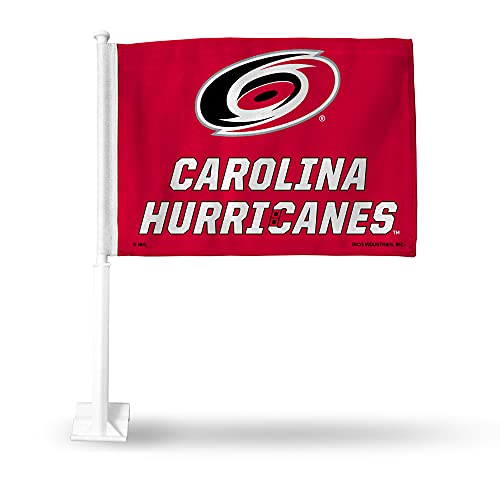NHL Double-Sided Car Flag - Carolina Hurricanes Red