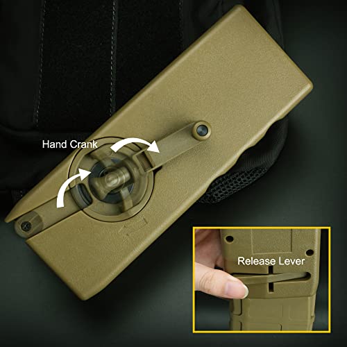 Airsoft Tactical Speed Loader for M4 Magazines - 1000 Rounds (Tan)