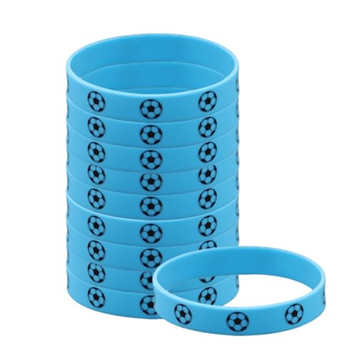 Flag Silicone Bracelet - Patriotic Rubber Wristband for Sports - Blue