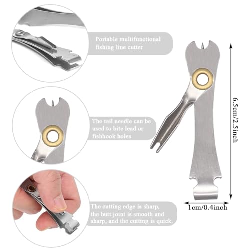 3 PCS Fishing Knot Tying Tool Set with Line Cutter - Durable & Portable