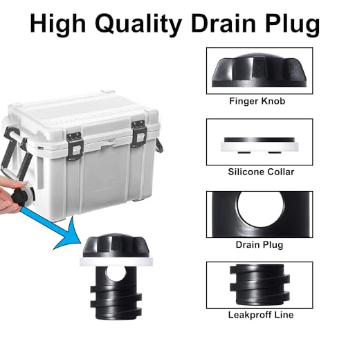 Cooler Drain Plug Replacement - Leak-Proof for YETI & RTIC - 1 Pcs