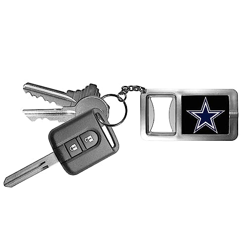 Kansas City Chiefs Flashlight Key Chain with Bottle Opener - Black