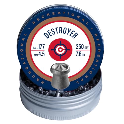 .177-Caliber Destroyer Pellets - 250 Count for Small Game Hunting