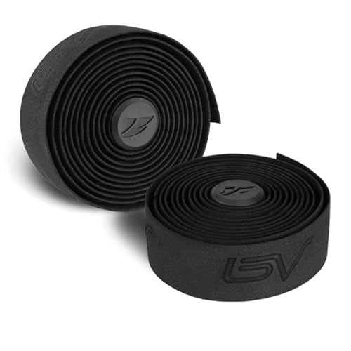 EVA Road Bike Handlebar Tape - Black, Anti-Slip, 2 Rolls