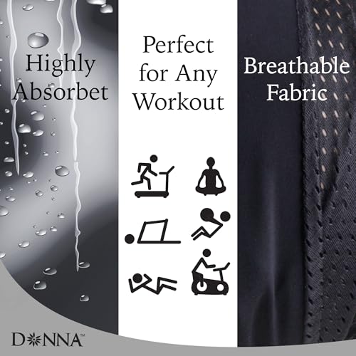 Breathable Mesh Sports Head Wrap - Black, Lightweight & Sweat Absorbing