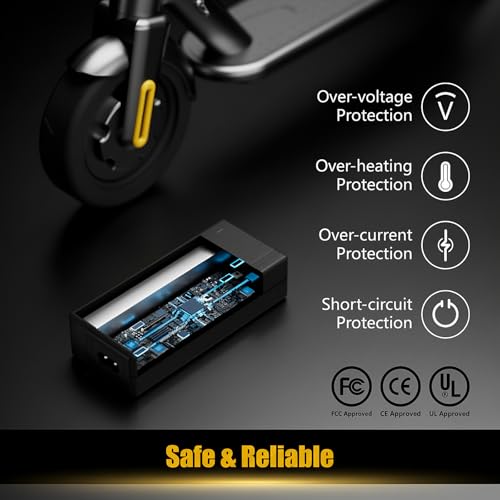 42V Hoverboard Charger with 5-in-1 Plugs - Small