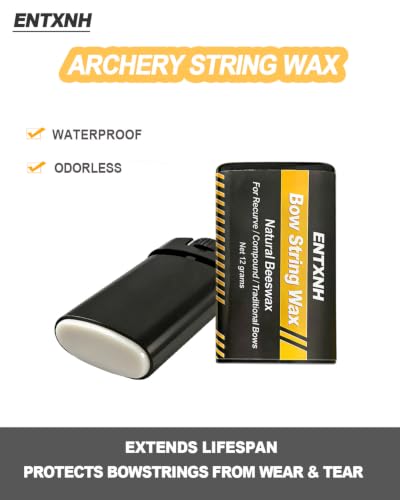 Bow String Wax - Natural Beeswax Waterproof Conditioner - Black Bottle