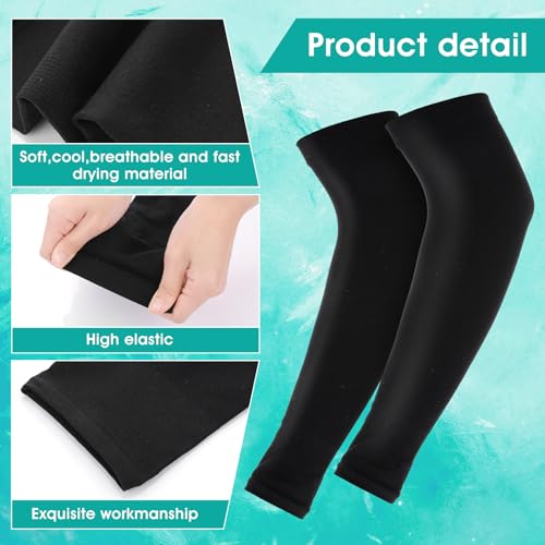 Kids Arm Sleeves UV Sun Protection - 2 Pairs Black
