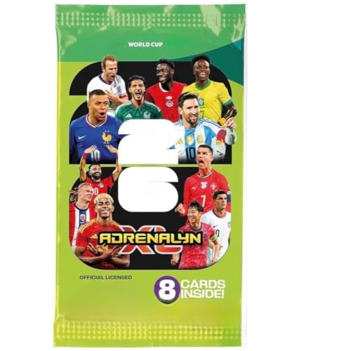 World Cup 2026 Soccer Trading Card Pack - 8 Cards Featuring Top Players