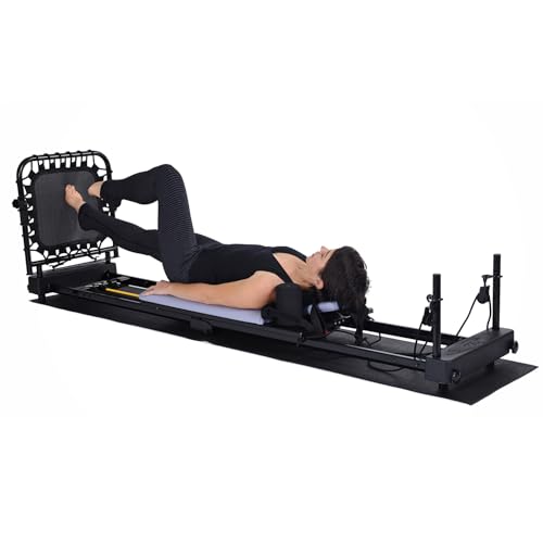 Adjustable Pilates Reformer Machine with Cardio Rebounder