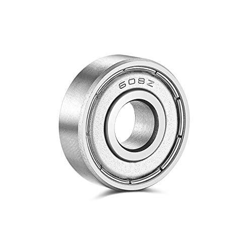 608Z Sealed Deep-Groove Ball Bearings - 8x22x7mm, 10 Pack