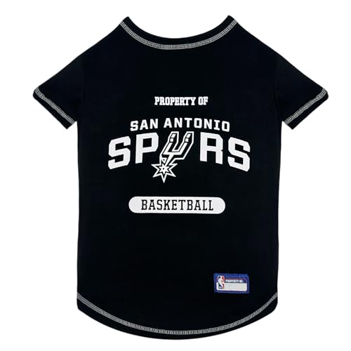 NBA Dog T-Shirt - San Antonio Spurs - Small Pet Apparel