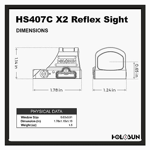 Red Dot Sight with Solar Failsafe & Shake Awake Technology