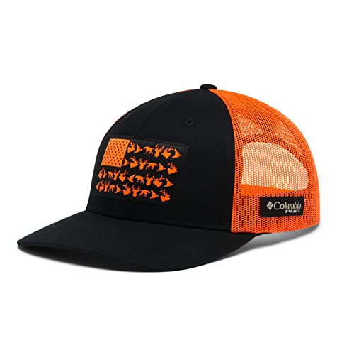 Columbia Black Blaze PHG Game Flag Mesh Snapback Hat - One Size