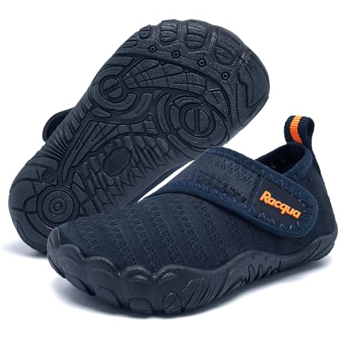 Toddler Water Shoes - Quick-Dry Lightweight Swim Shoes - Navy/Orange