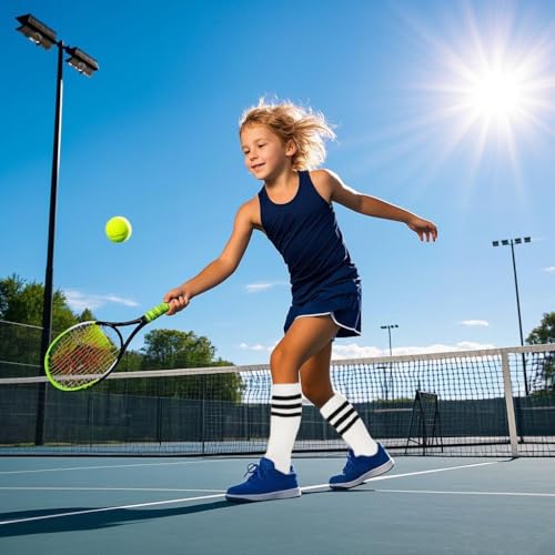ENBAOHUI 3 Pairs Toddler Soccer Socks - Kids Boys Girls Knee