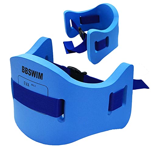 OUPDUGOU Size M Blue Adjustable EVA Swim Float Belt for Adults & Kids