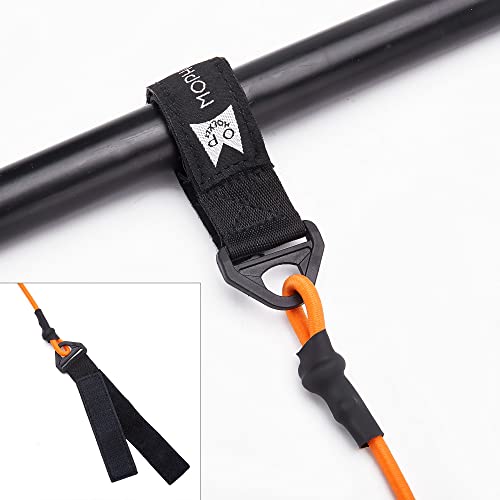 Kayak Paddle Leash - Lightweight Coiled for Fishing & Boating - Orange, 1 Pack