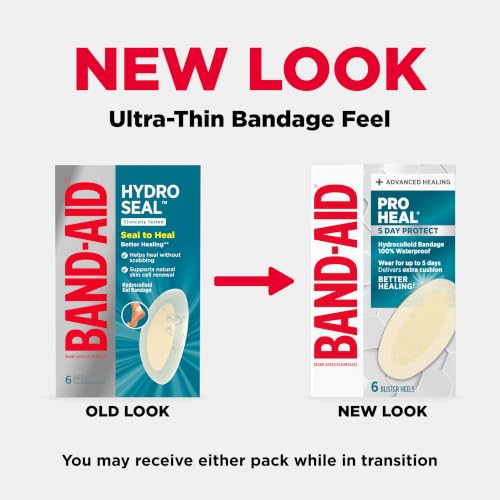Hydrocolloid Blister Bandages - 6 Count | Waterproof Healing Protection