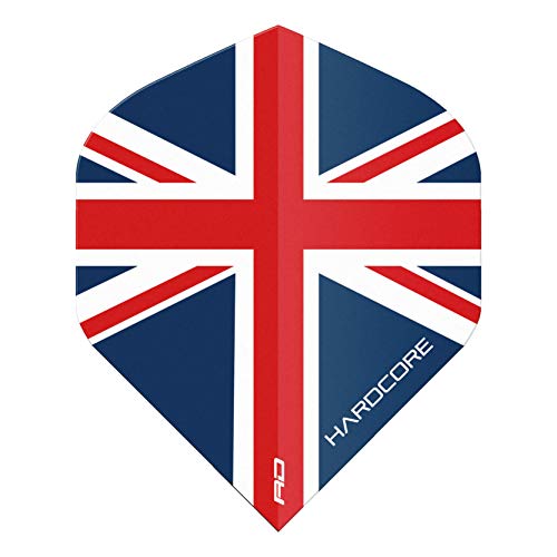 Extra Thick Union Jack Dart Flights - 15 Pack