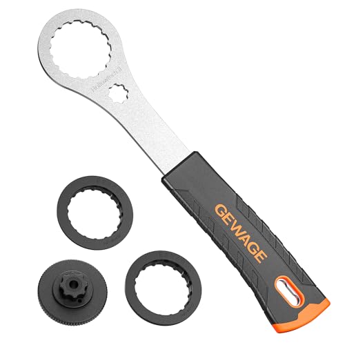 GEWAGE HOLLOWTECH II Bicycle Bottom Bracket Tool for Shimano BB9000, BBR60, 12X46MM - Includes Crank Cap Wrench, Fits Shimano XT, Ultegra