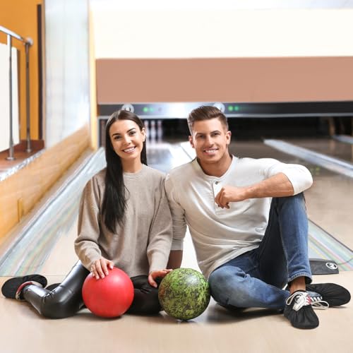 Geyoga 2 Pcs Bowling Shoe Covers Protector Black XL Classic for Men