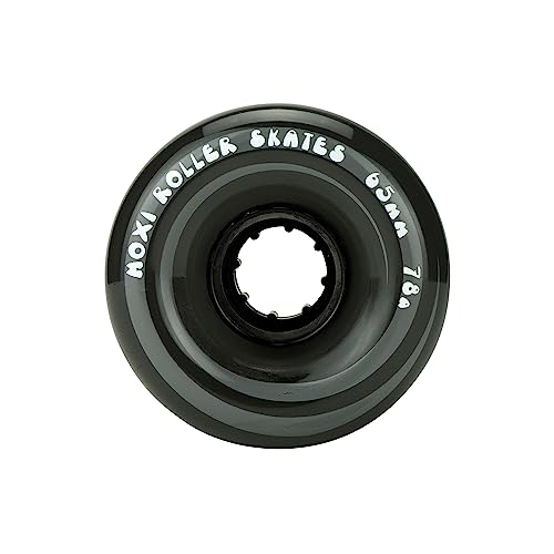 Moxi Classic Outdoor Roller Skate Wheels 35mm x 65mm Black 78A - 4 Pack