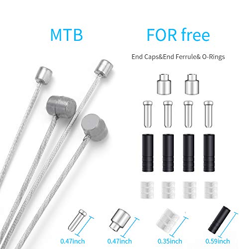 Universal Bicycle Brake and Shifter Cable Set - 2M