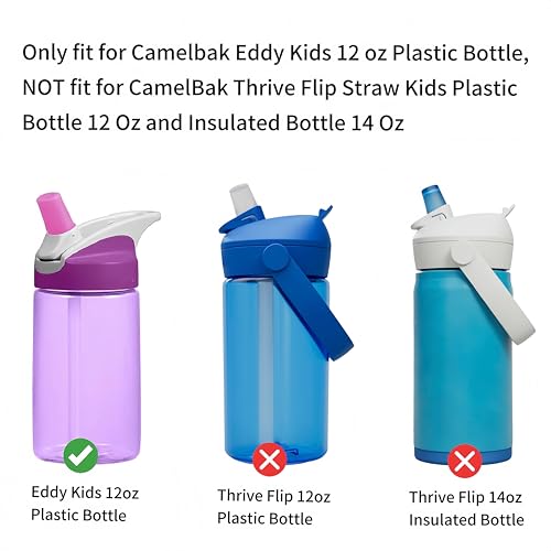 Replacement Straws for CamelBak Eddy Kids 12oz Water Bottle - 5 BPA-Free Straws & Cleaning Brush