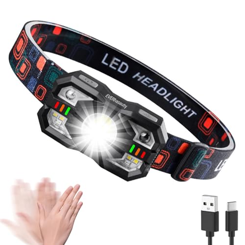 Rechargeable LED Headlamp - 1200 Lumen Waterproof, 10 Modes