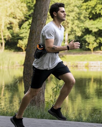 Hydration Running Belt with Water Bottle Holder - Adjustable Fanny Pack