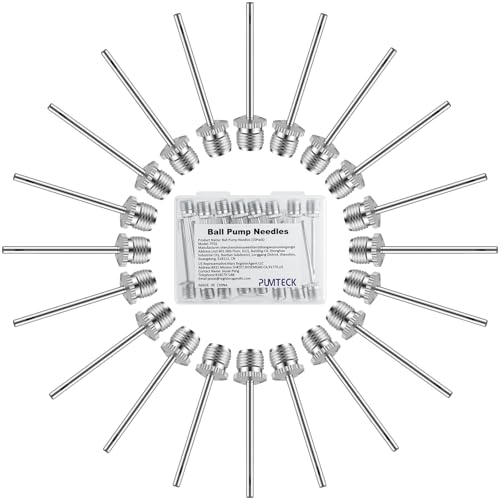 20-Piece Ball Pump Inflation Needle Set with Portable Storage Case
