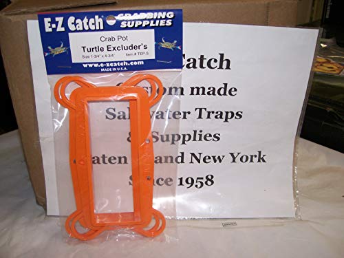 E-Z Catch 2-Pack Plastic Crab Pot Turtle Excluders 1-3/4" x 4-3/4" Floating