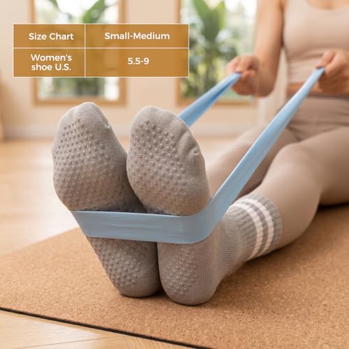 6 Pairs Non-Slip Grip Socks for Yoga & Pilates - Multicolor