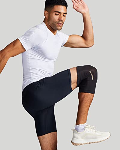 Tommie Copper Unisex Compression Knee Sleeve Large Black - Supports & Odor Control