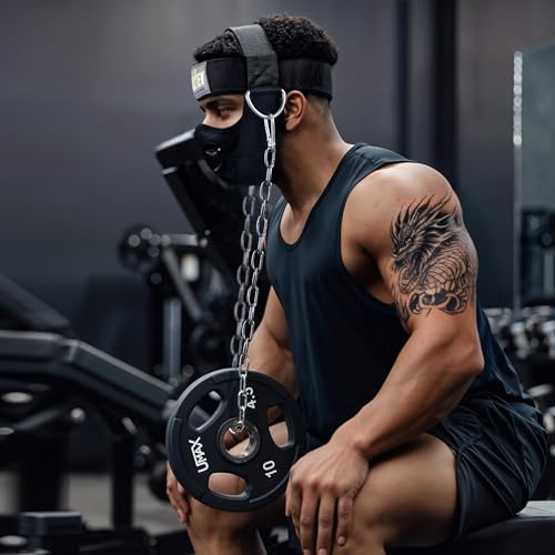 Neck Harness for Strength Training - Adjustable Chin Straps