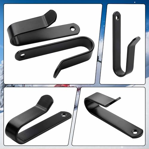 Snowboard Wall Mount & Skateboard Display Rack - 2 PCS Black