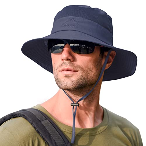 Rosoz Sun Hats for Men Women UPF 50+ Breathable Wide Brim Summer