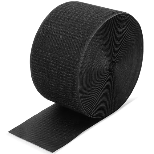 42 ft Gymnastics Mat Hook Fastener with 4-Inch Nylon Hook, Black - Hedume