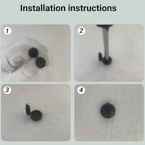 150 Pcs 3 Sizes Screw Cover Caps, Smooth Plastic Caps for Covering Screw Nail Hole, 3 Sizes (Hole Diameter 4mm, 5mm, 6mm)(Black)