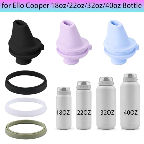 3-Pack Water Bottle Gasket Replacement for Ello Cooper Travel Tumblers