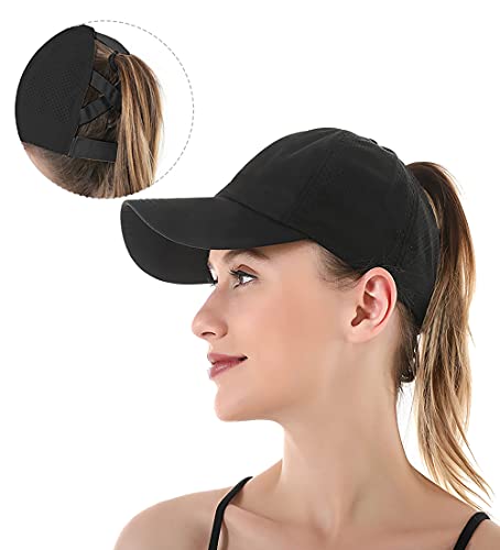 Shamrock Green Baseball Cap - Breathable Sun Hat for Men & Women - Black
