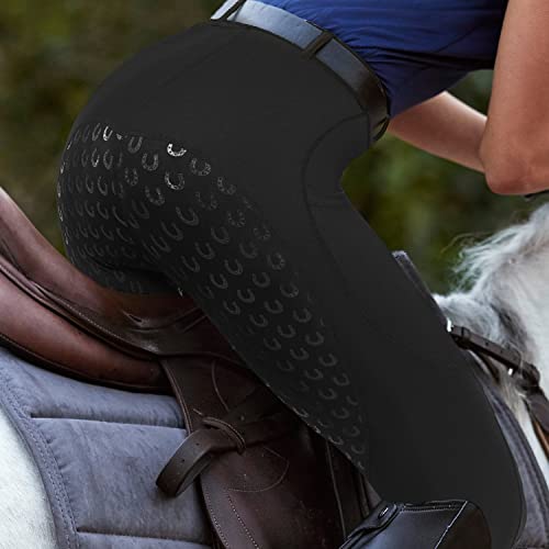 Full Seat Riding Tights with Silicon Grip - Medium, Black
